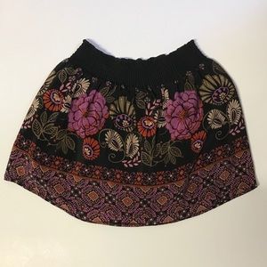 Kimchi Blue Urban Outfitters Silk Floral Skirt L
